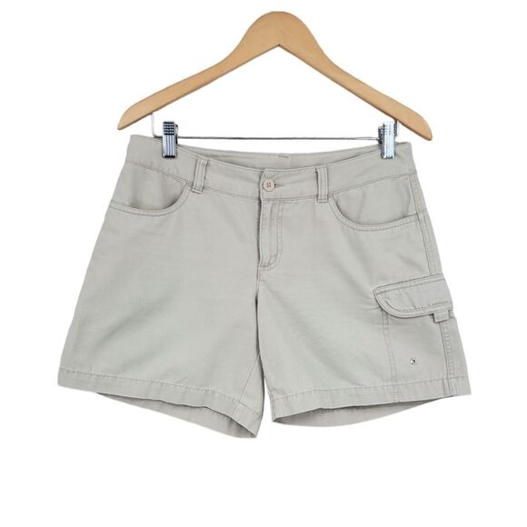 The North Face Khaki Cotton Cargo Shorts Women's Size 6 Regular - Picture 1 of 10